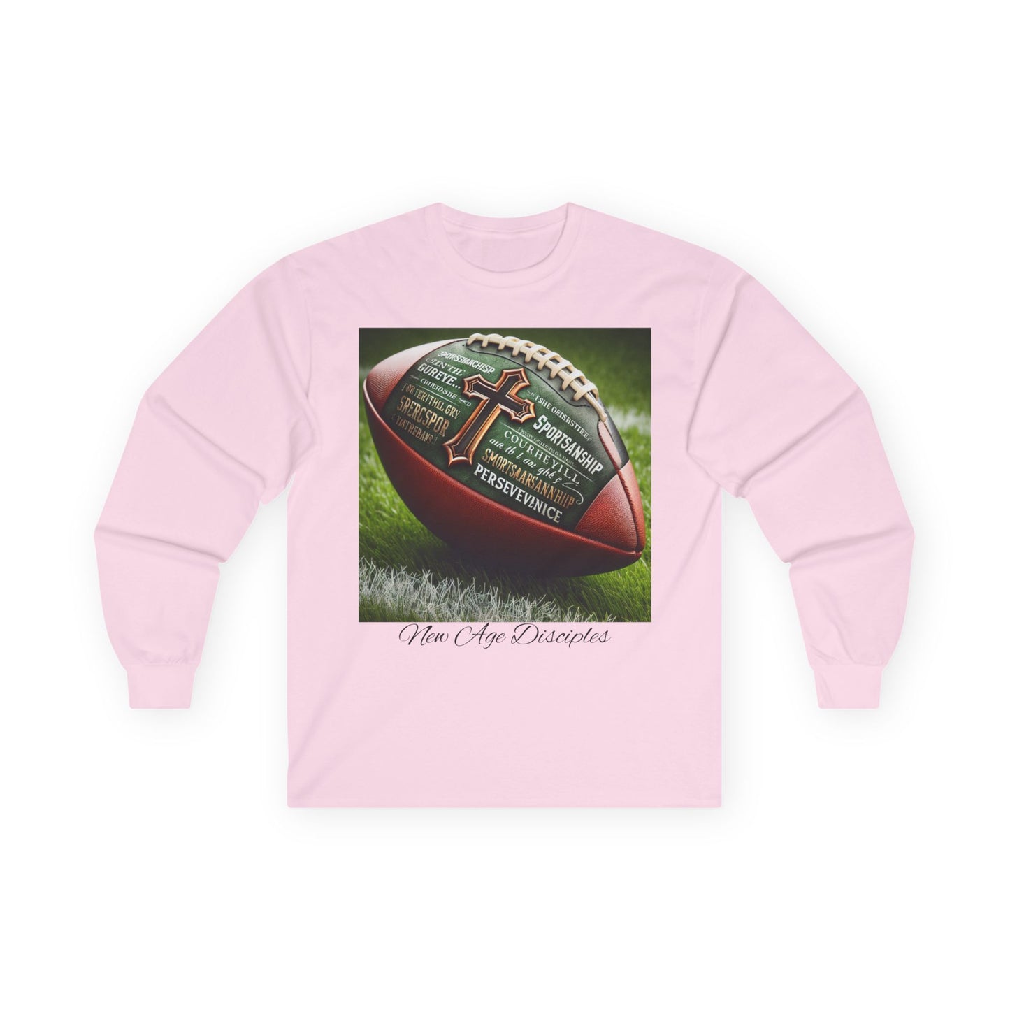 Faith & Football Long Sleeve Tee | Unisex Shirt for Sports Fans, Men's & Women's Apparel, Perfect Gift for Sports Lovers, Christian Athletes
